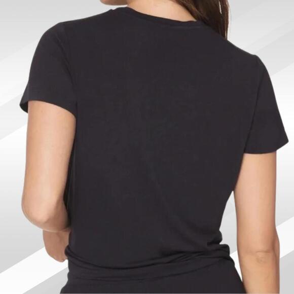 2/$30 Andie The Classic Tee Bamboo Jersey Black Size XS | Soft Everyday T-Shirt - Picture 2 of 7
